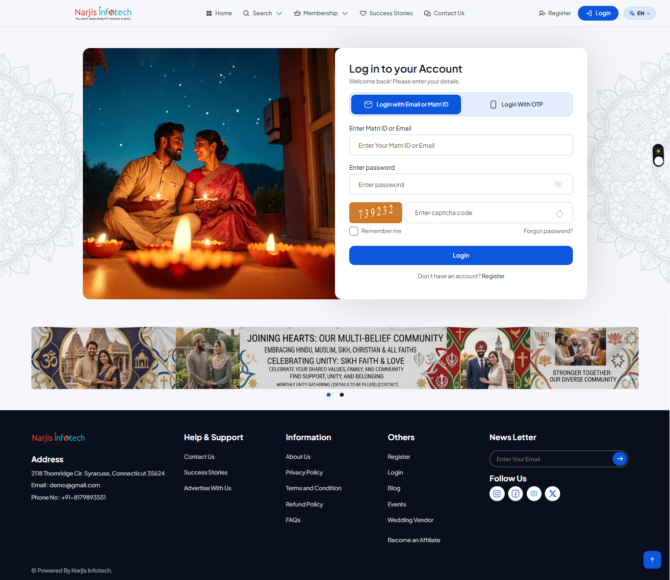 Login – screen