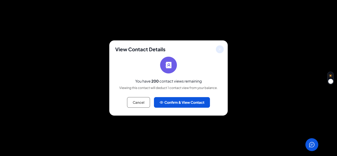 Contact View Flow – screen