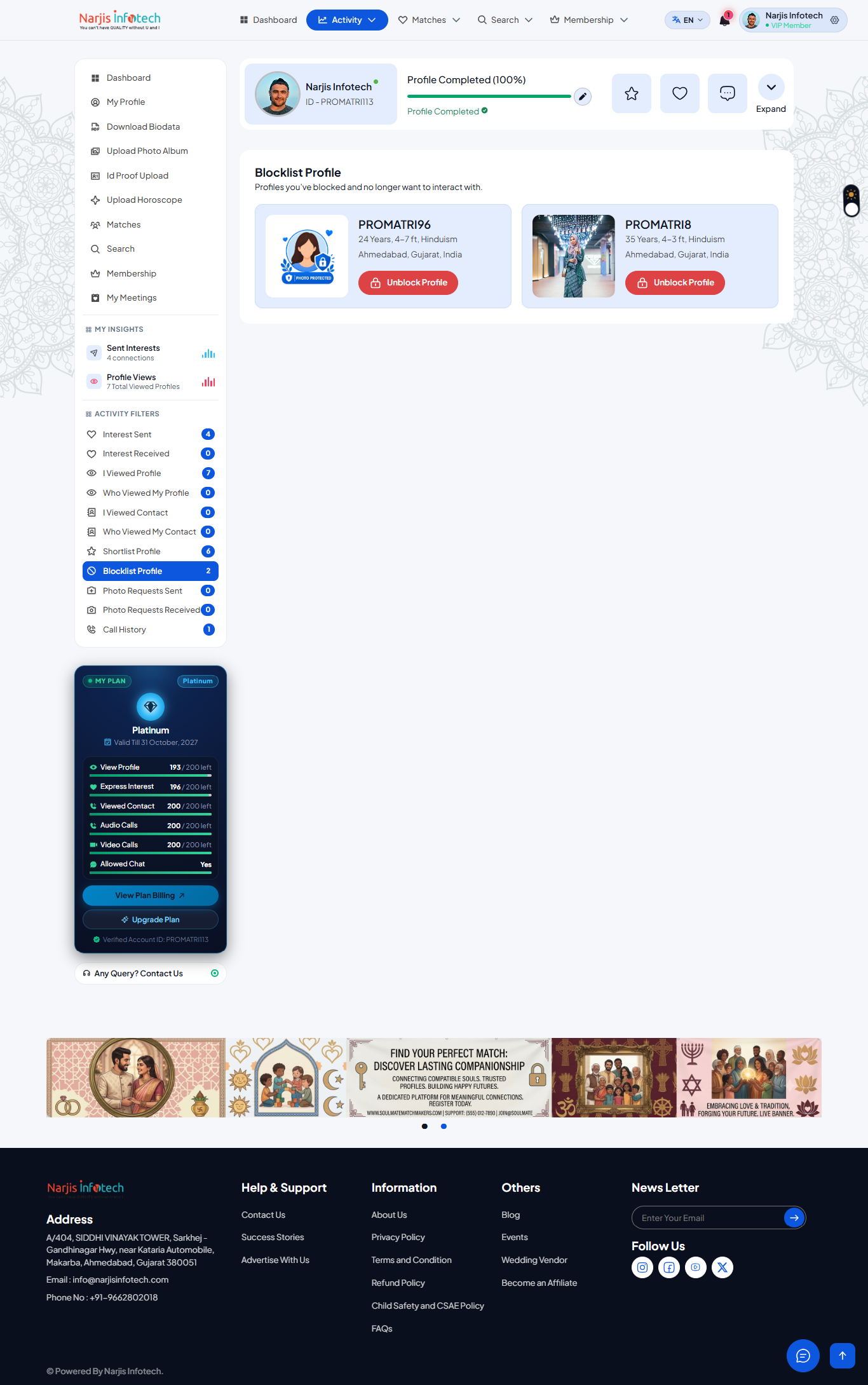 Previously Existing Activities – screen