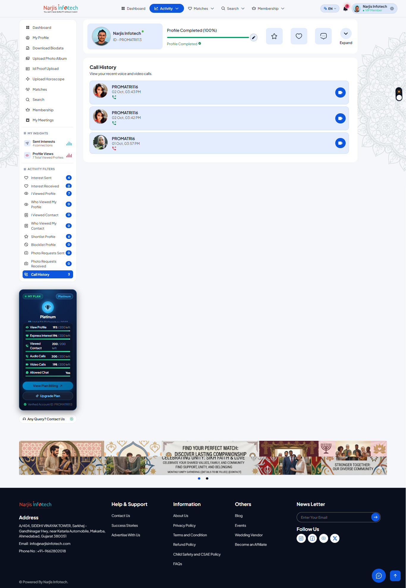 Direct Calling – screen