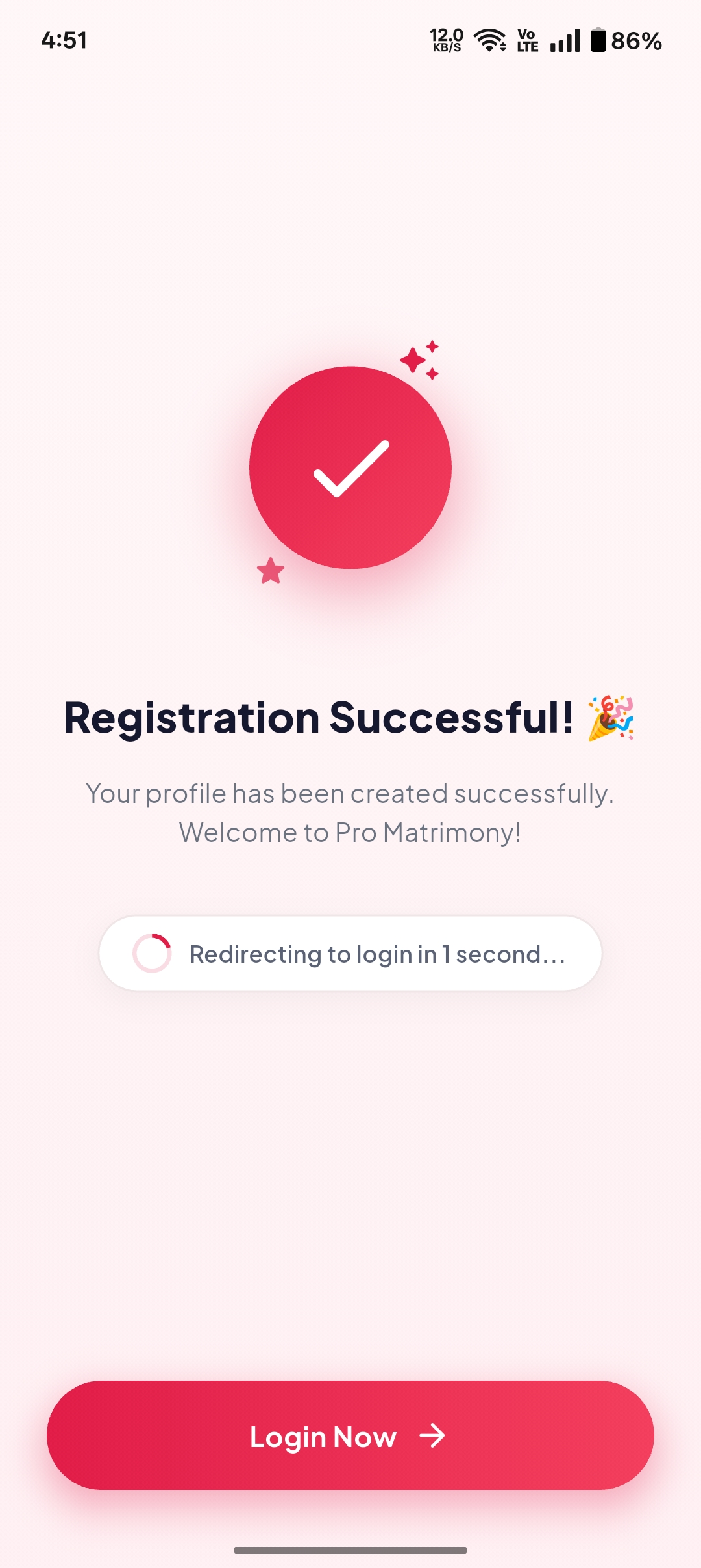 Quick Registration – options and actions